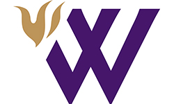 Waldorf W logo with flame